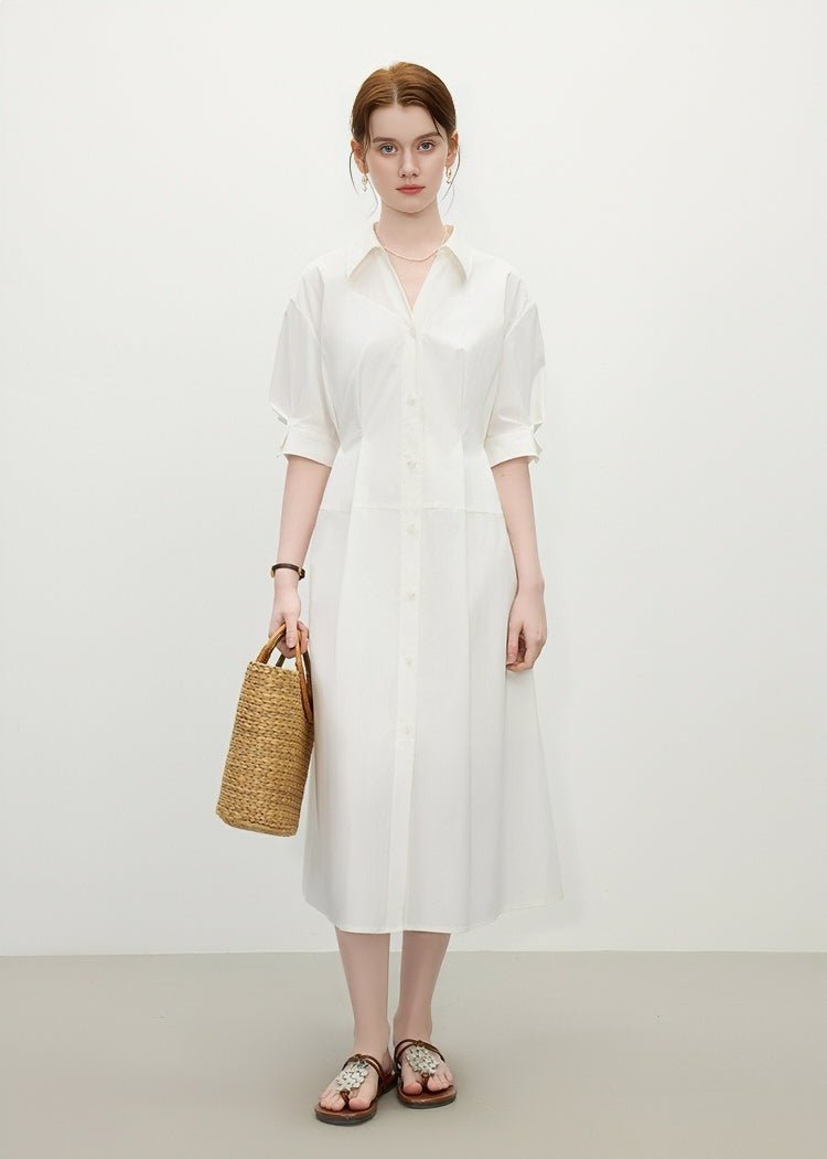 WAIST TUCK SHIRT DRESS – ANLEM 