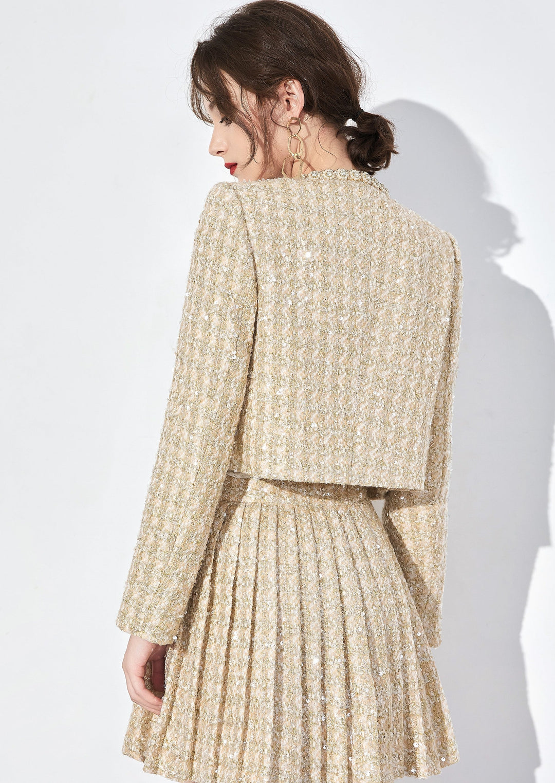 SHINING TWEED JACKET & SKIRT