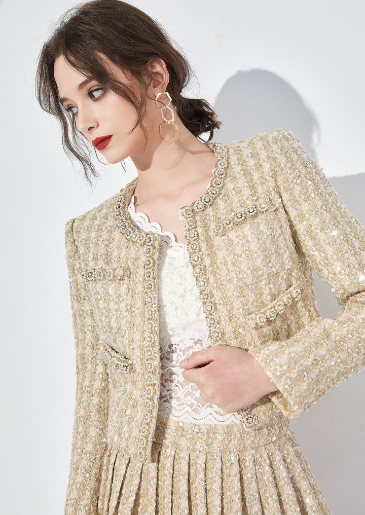 SHINING TWEED JACKET & SKIRT