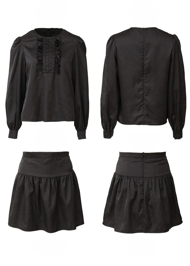 RUFFLED TOPS AND PLEATED SKIRTS - ANLEM