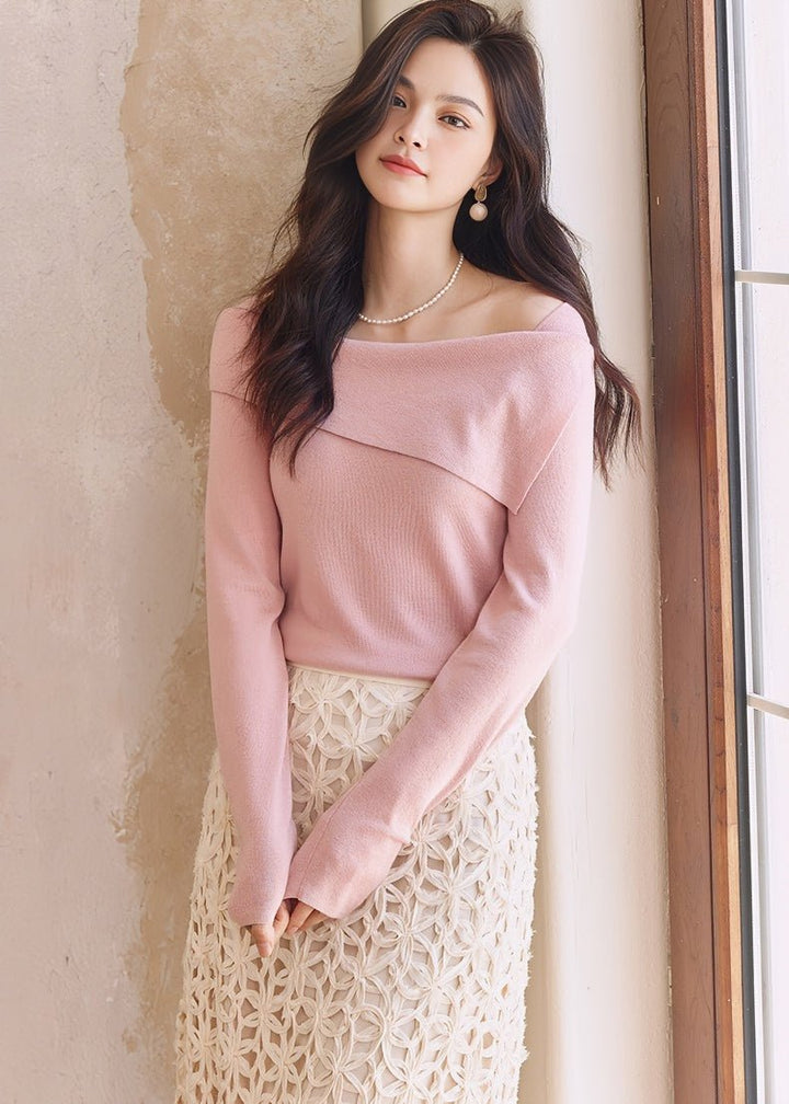 ASYMMETRIC OFF - SHOULDER SWEATER - ANLEM