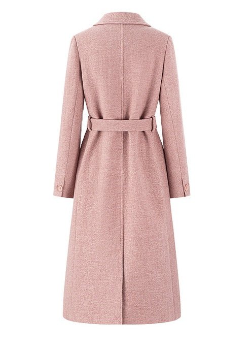 BELTED LONG SLEEVED COAT - ANLEM