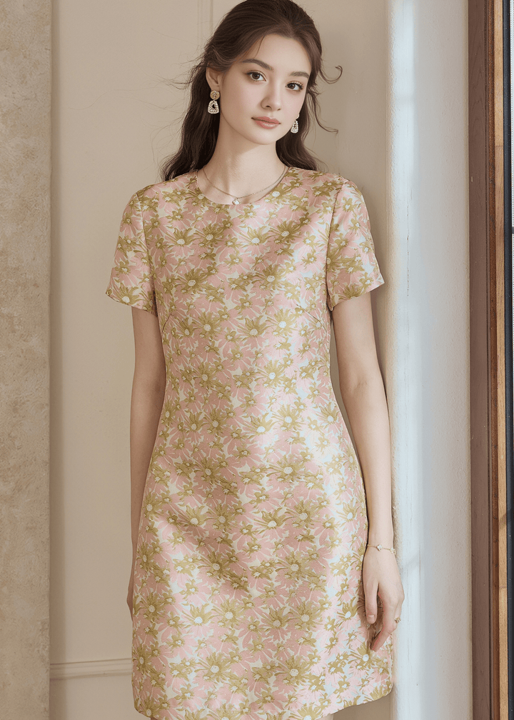 BLOSSOM GARDEN SHIFT DRESS - ANLEM