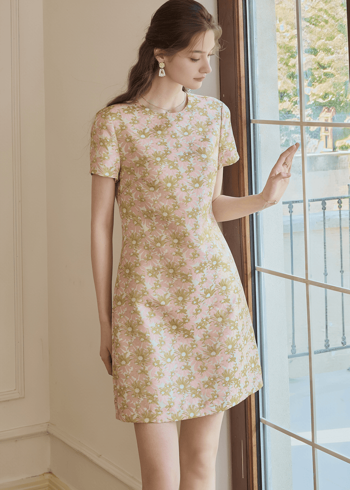 BLOSSOM GARDEN SHIFT DRESS - ANLEM