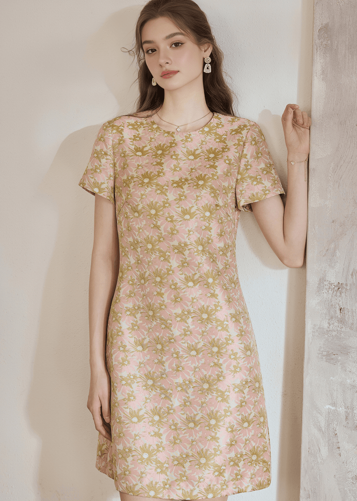 BLOSSOM GARDEN SHIFT DRESS - ANLEM