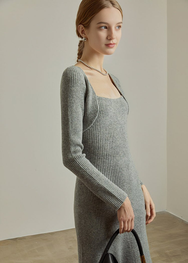 BOLERO STYLE KNIT DRESS - ANLEM