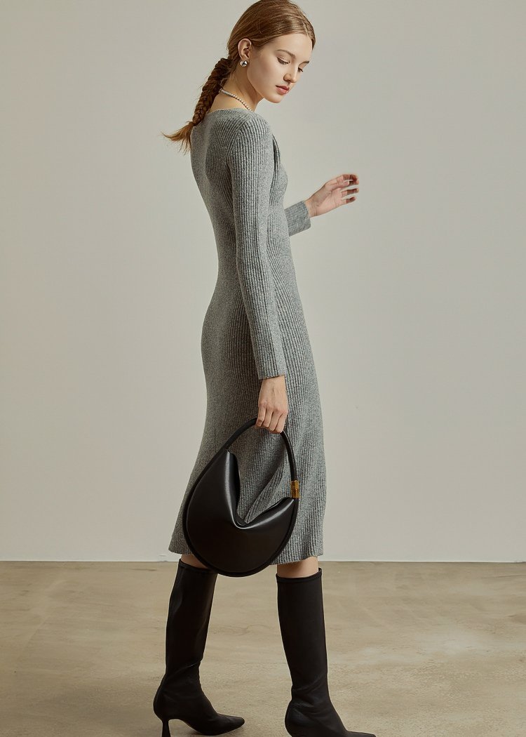 BOLERO STYLE KNIT DRESS - ANLEM