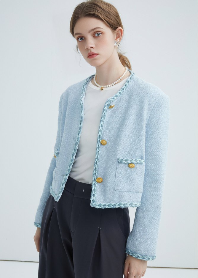 BRAIDED HEM JACKET - ANLEM