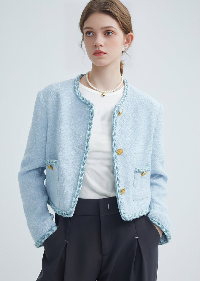 BRAIDED HEM JACKET - ANLEM