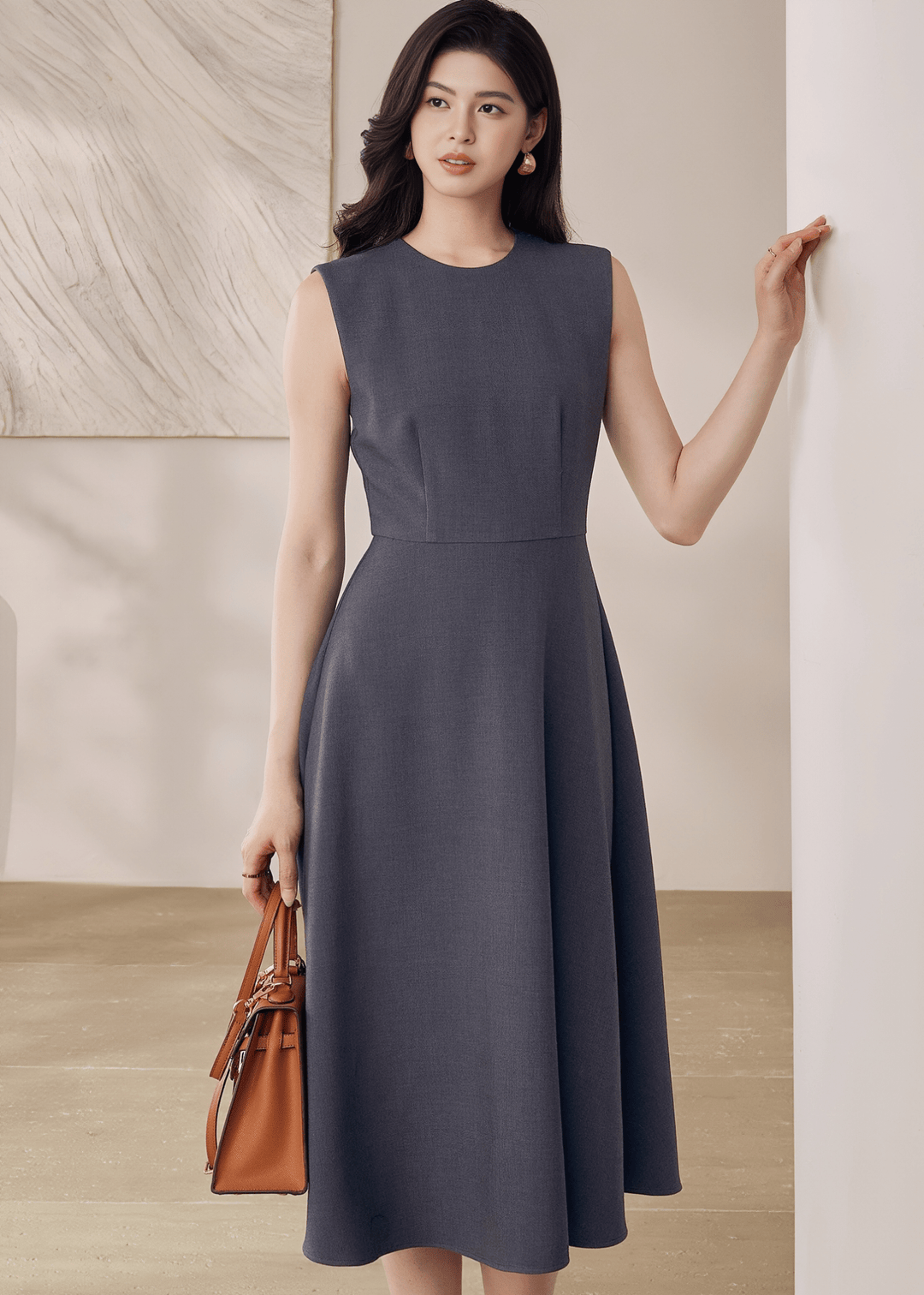 CHIC COLLARLESS JACKET&DRESS - ANLEM