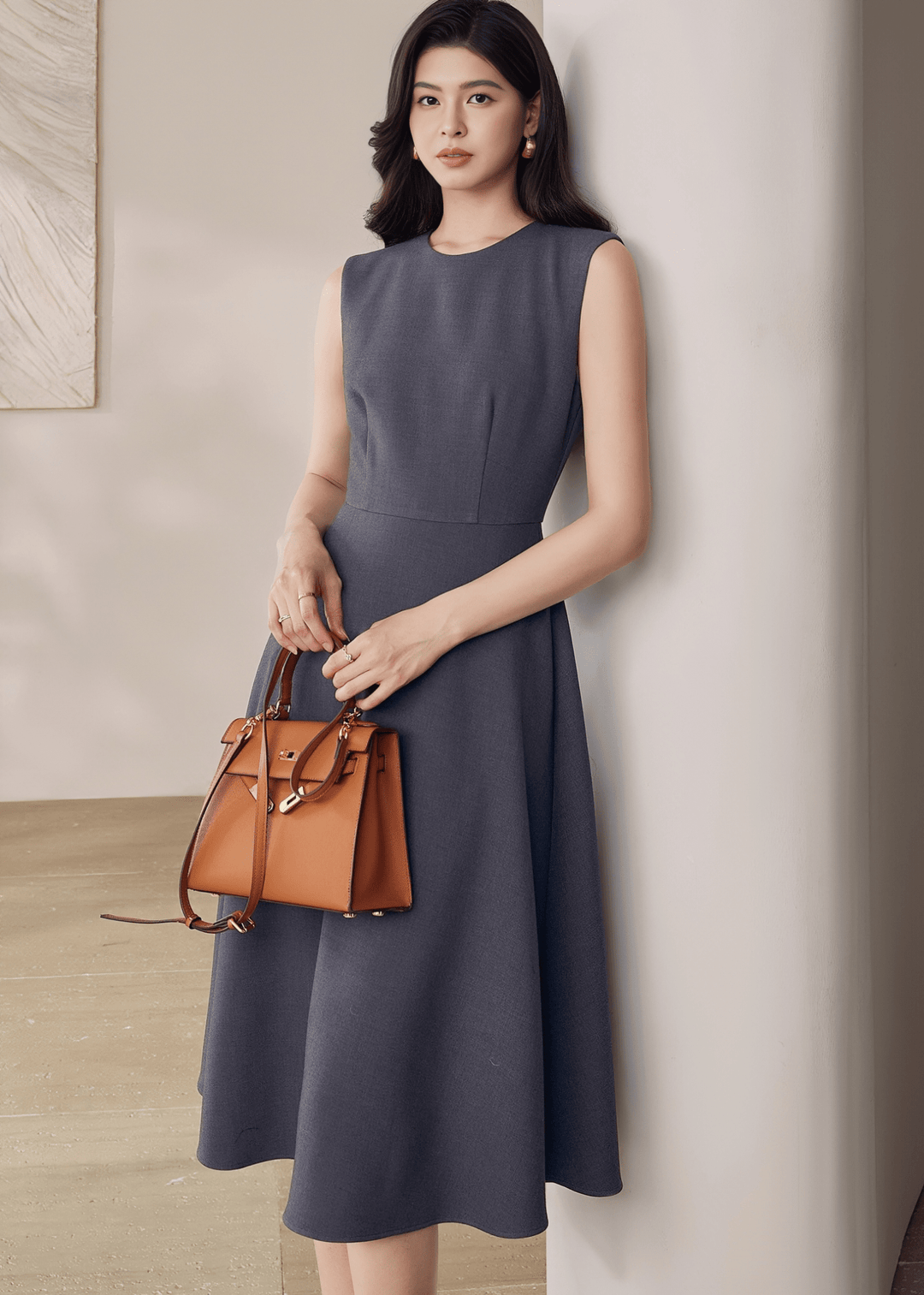 CHIC COLLARLESS JACKET&DRESS - ANLEM