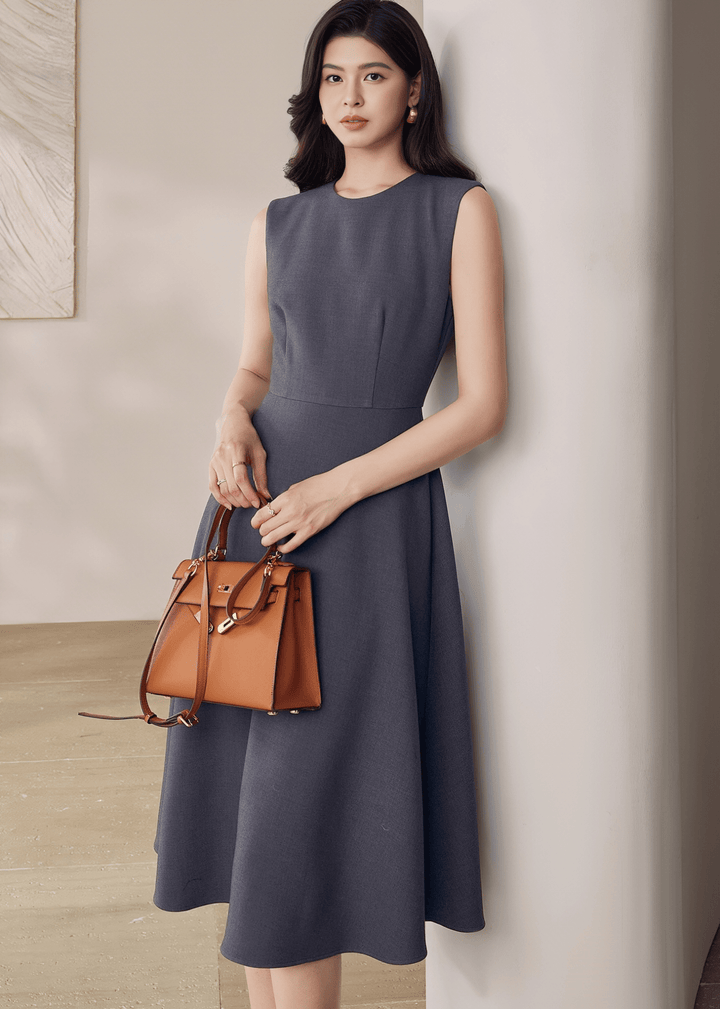 CHIC COLLARLESS JACKET&DRESS - ANLEM