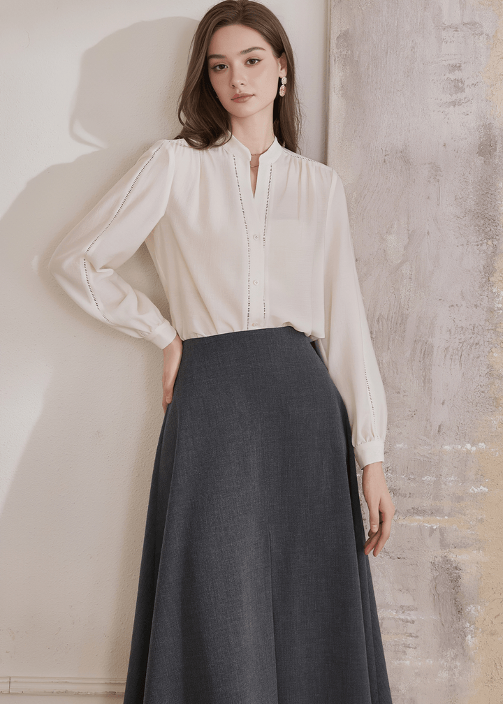 CLASSIC COLLAR BLOUSE - ANLEM