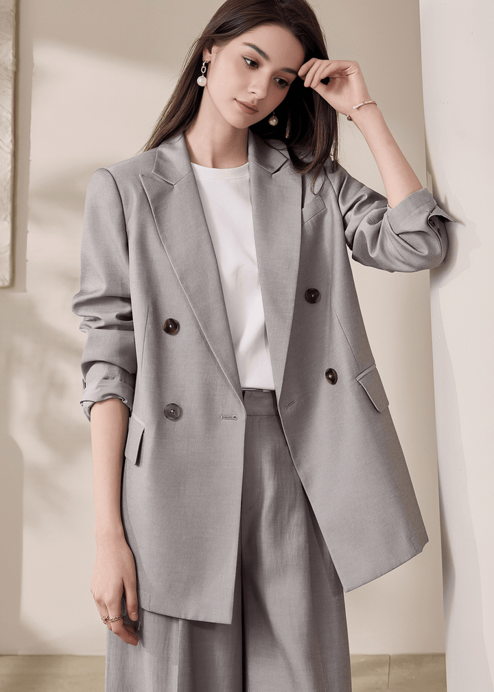 CLASSIC DOUBLE BREASTED BLAZER - ANLEM