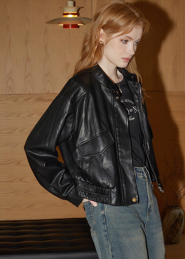 CLASSIC STANDARD LEATHER JACKET - ANLEM