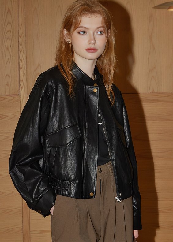 CLASSIC STANDARD LEATHER JACKET - ANLEM