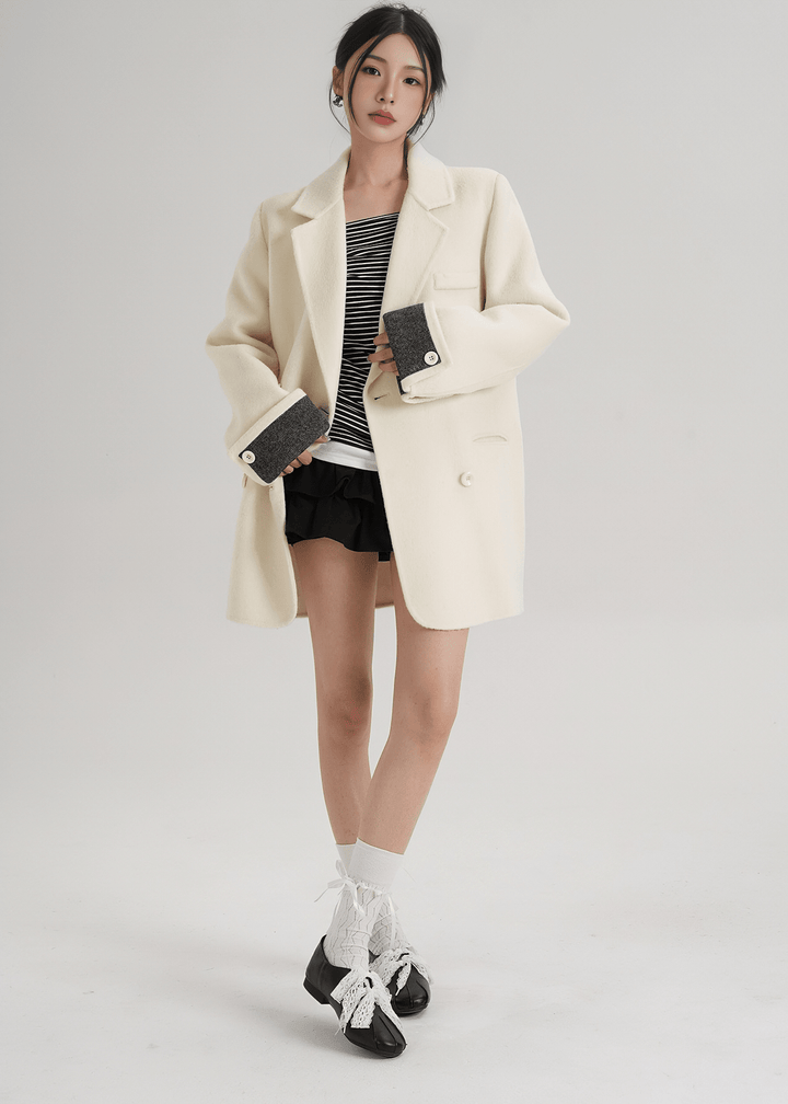 CLASSIC TAILORED PEACOAT - ANLEM