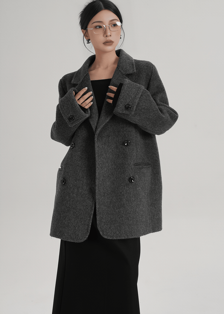 CLASSIC TAILORED PEACOAT - ANLEM