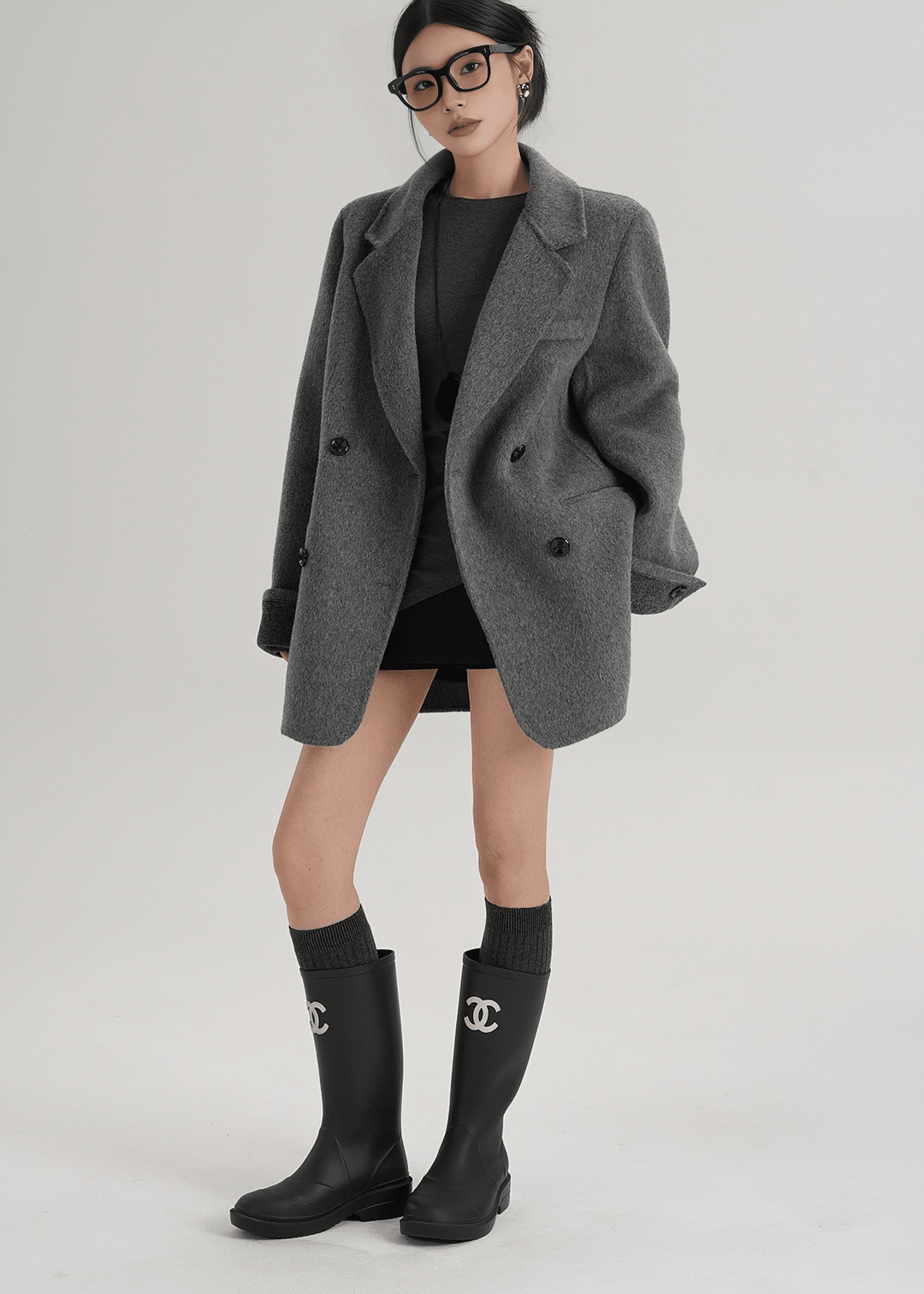 CLASSIC TAILORED PEACOAT - ANLEM