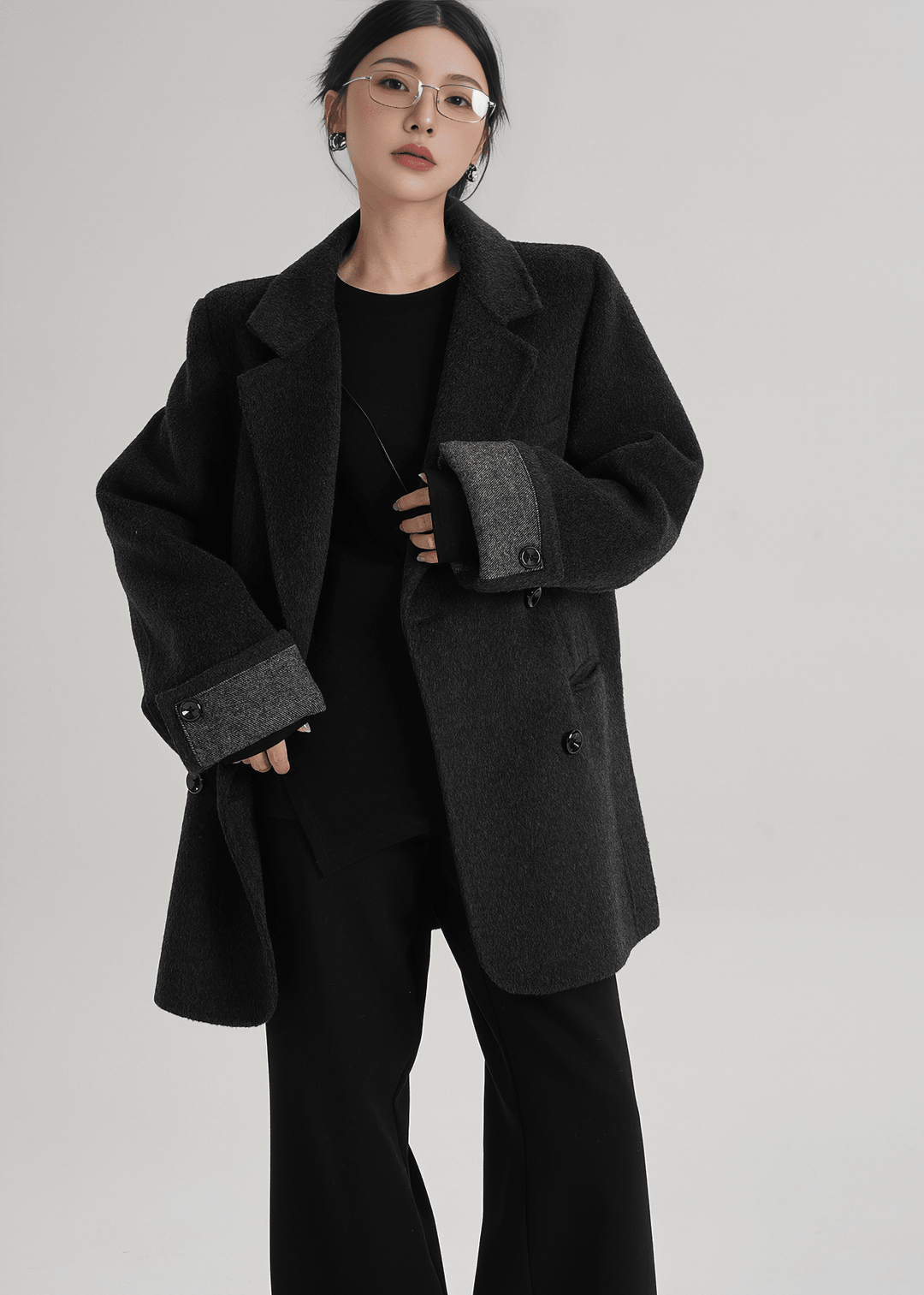 CLASSIC TAILORED PEACOAT - ANLEM