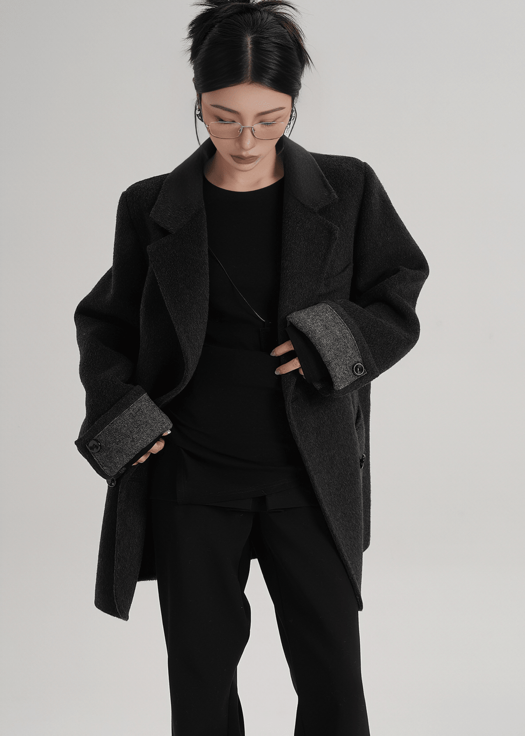 CLASSIC TAILORED PEACOAT - ANLEM