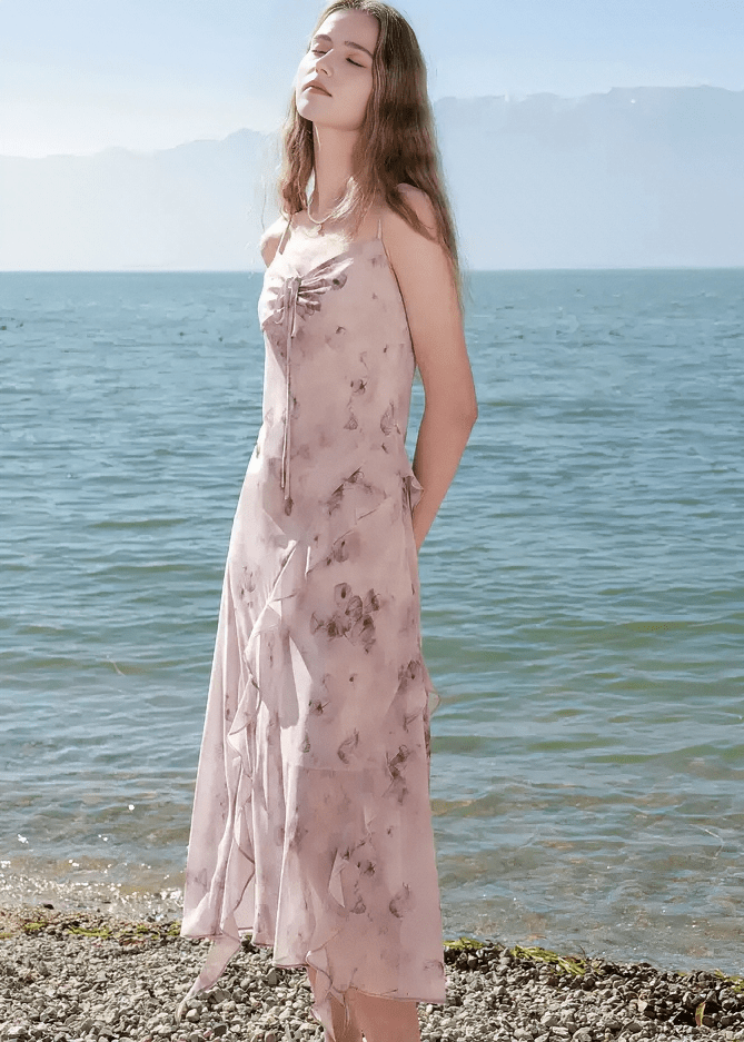 COASTAL BREEZE SLIP DRESS - ANLEM