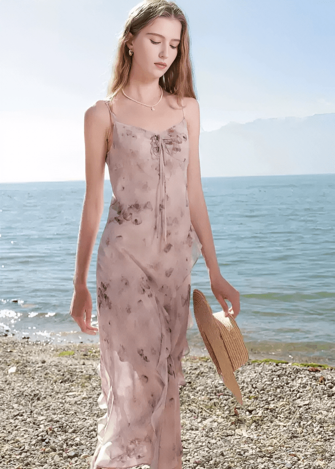 COASTAL BREEZE SLIP DRESS - ANLEM