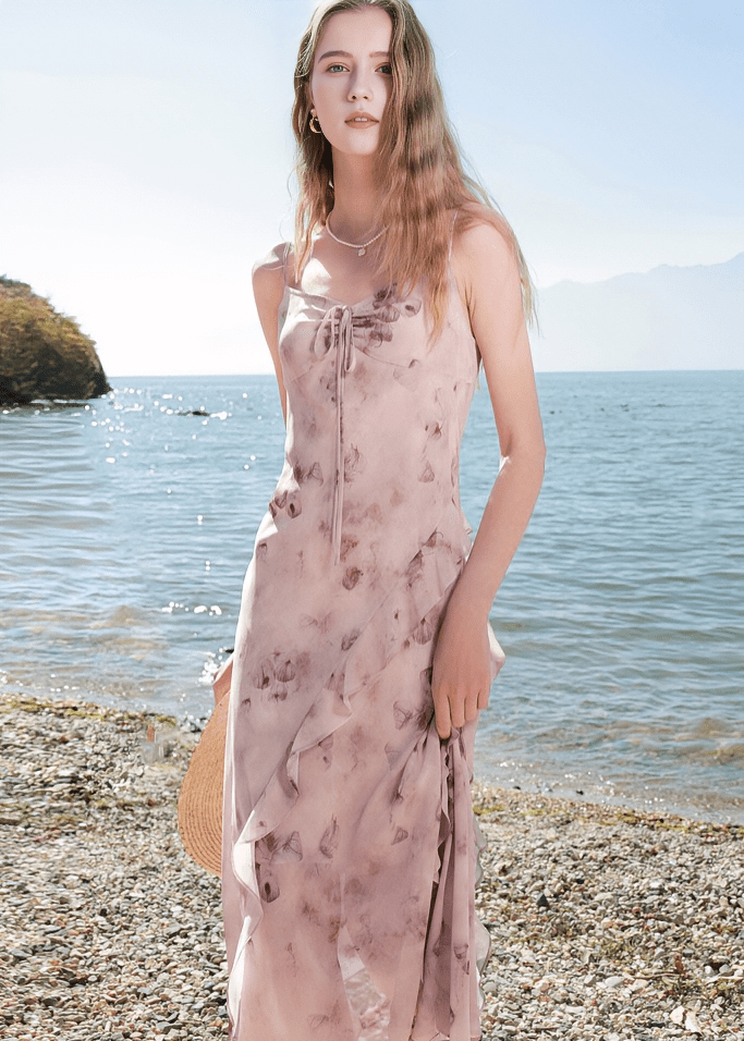 COASTAL BREEZE SLIP DRESS - ANLEM