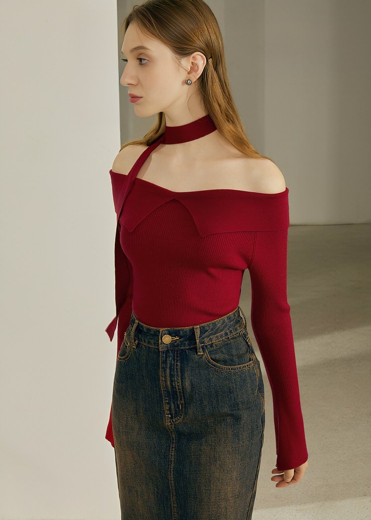 CRIMSON SHOULDER KNIT - ANLEM