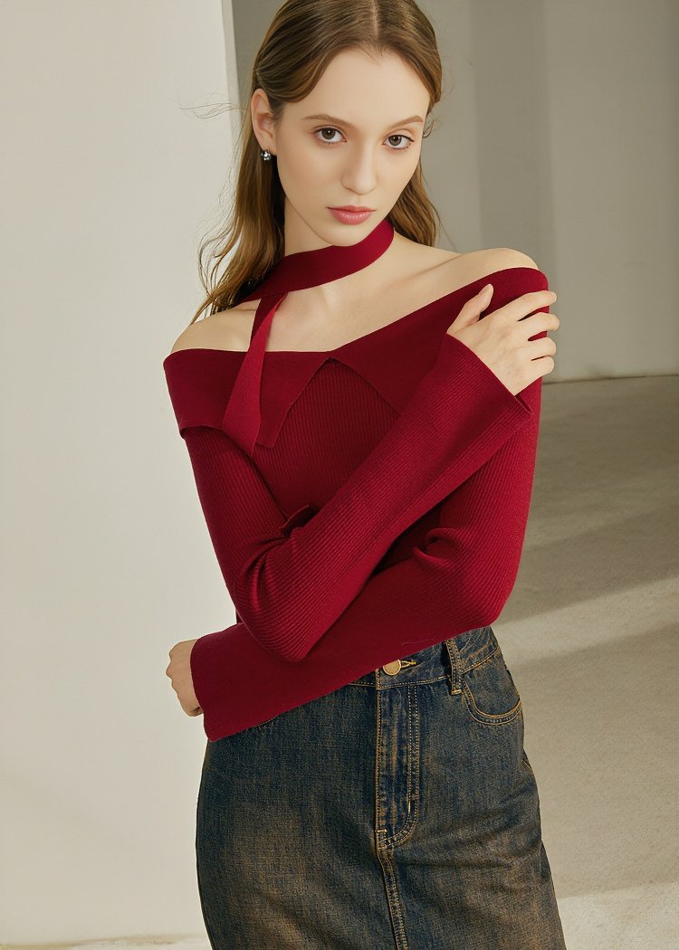 CRIMSON SHOULDER KNIT - ANLEM