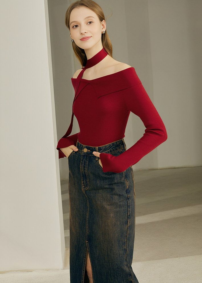 CRIMSON SHOULDER KNIT - ANLEM