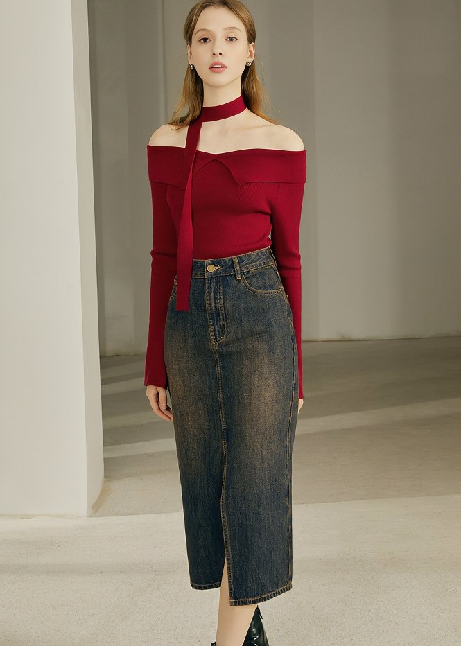 CRIMSON SHOULDER KNIT - ANLEM