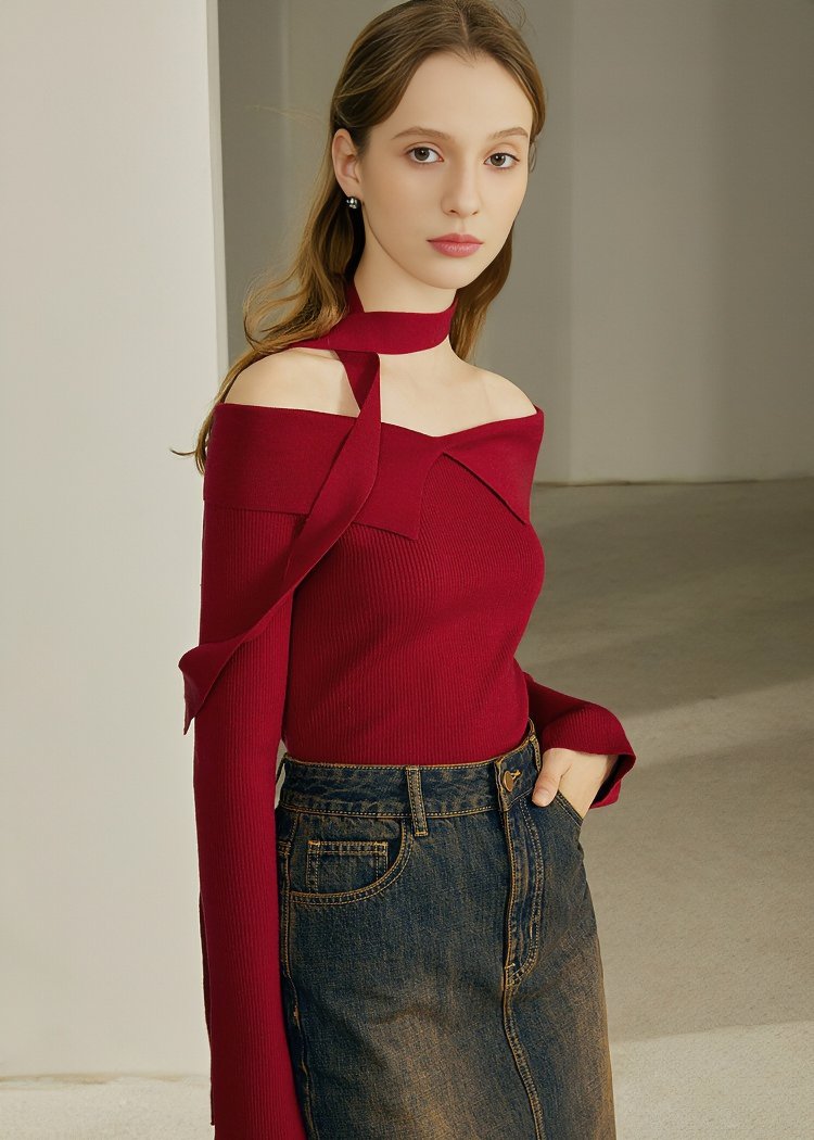 CRIMSON SHOULDER KNIT - ANLEM