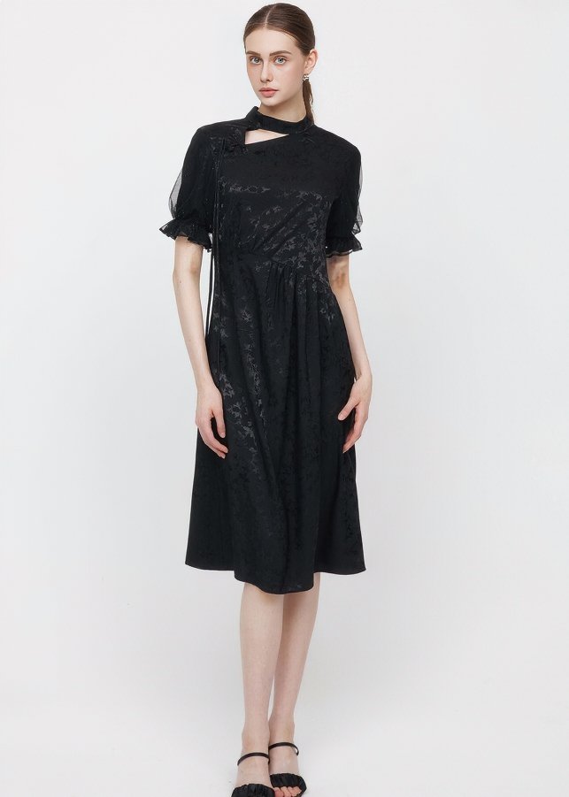 DESIGN NECK LACE DRESS - ANLEM