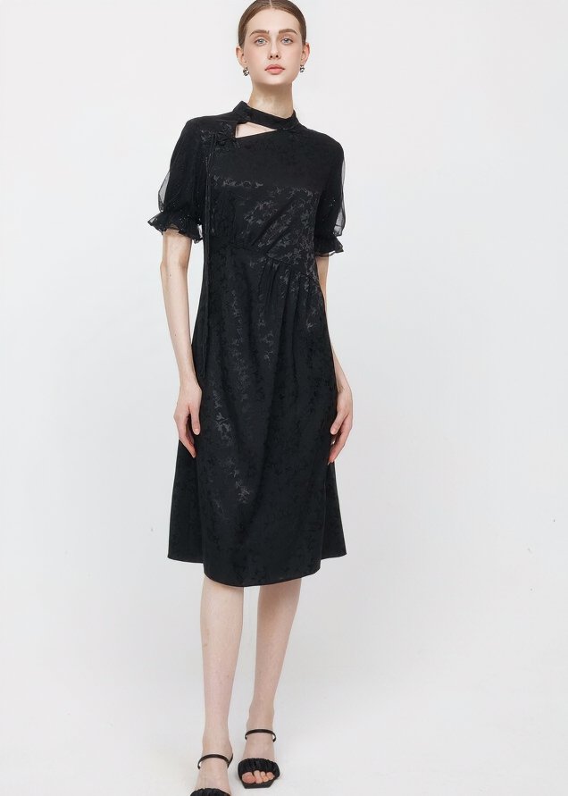 DESIGN NECK LACE DRESS - ANLEM