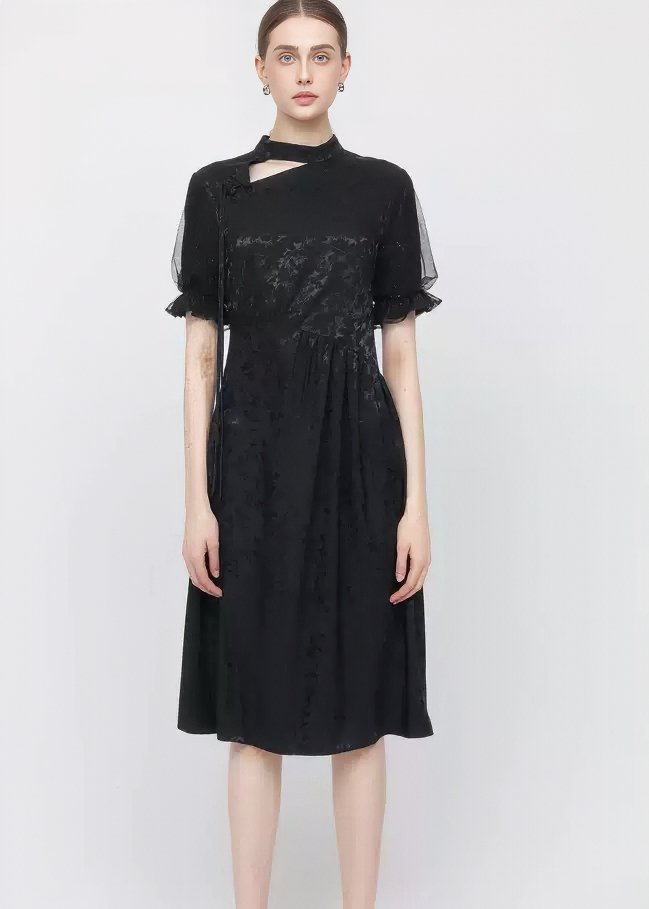 DESIGN NECK LACE DRESS - ANLEM