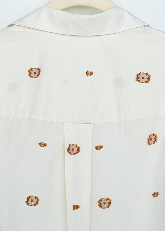 DESIGNER COLLAR EMBROIDERED SHIRT - ANLEM