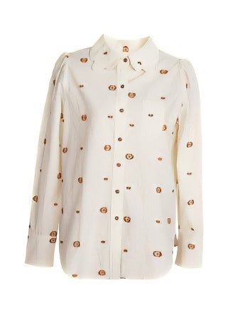 DESIGNER COLLAR EMBROIDERED SHIRT - ANLEM