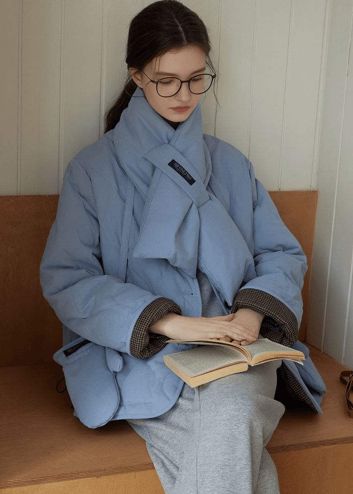 DIAMOND QUILTED SHORT JACKET - ANLEM