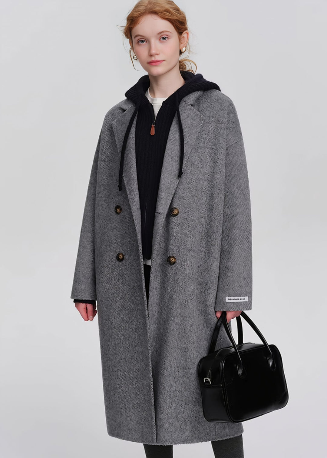 DOUBLE BREASTED GRAY COAT - ANLEM