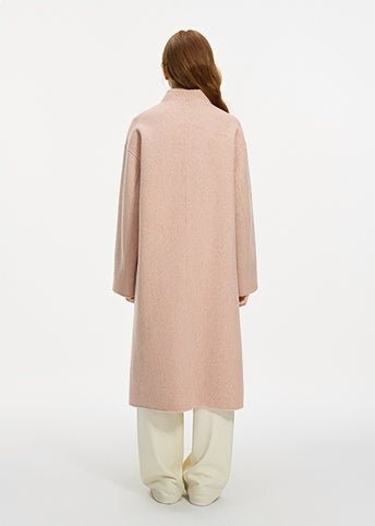 DOUBLE - BREASTED STAND COLLAR COAT - ANLEM