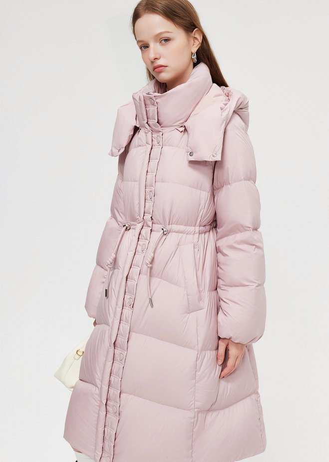 DRAWSTRING LONG DOWN JACKET - ANLEM