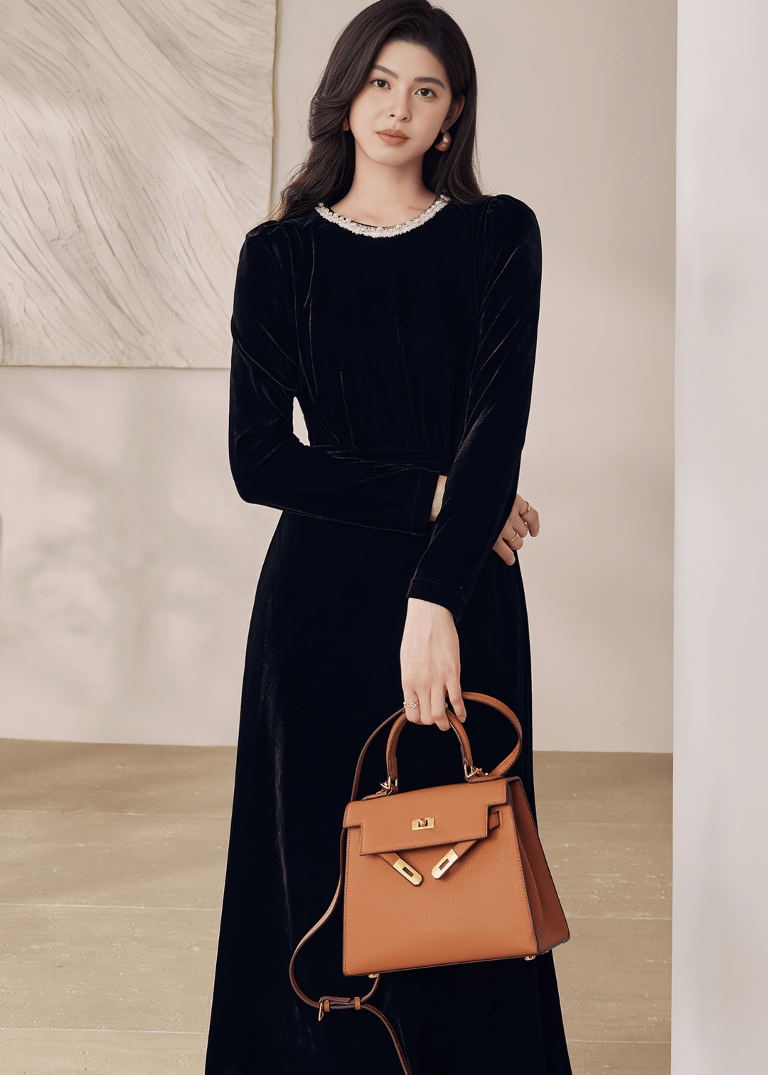 ELEGANCE VELVET DRESS - ANLEM