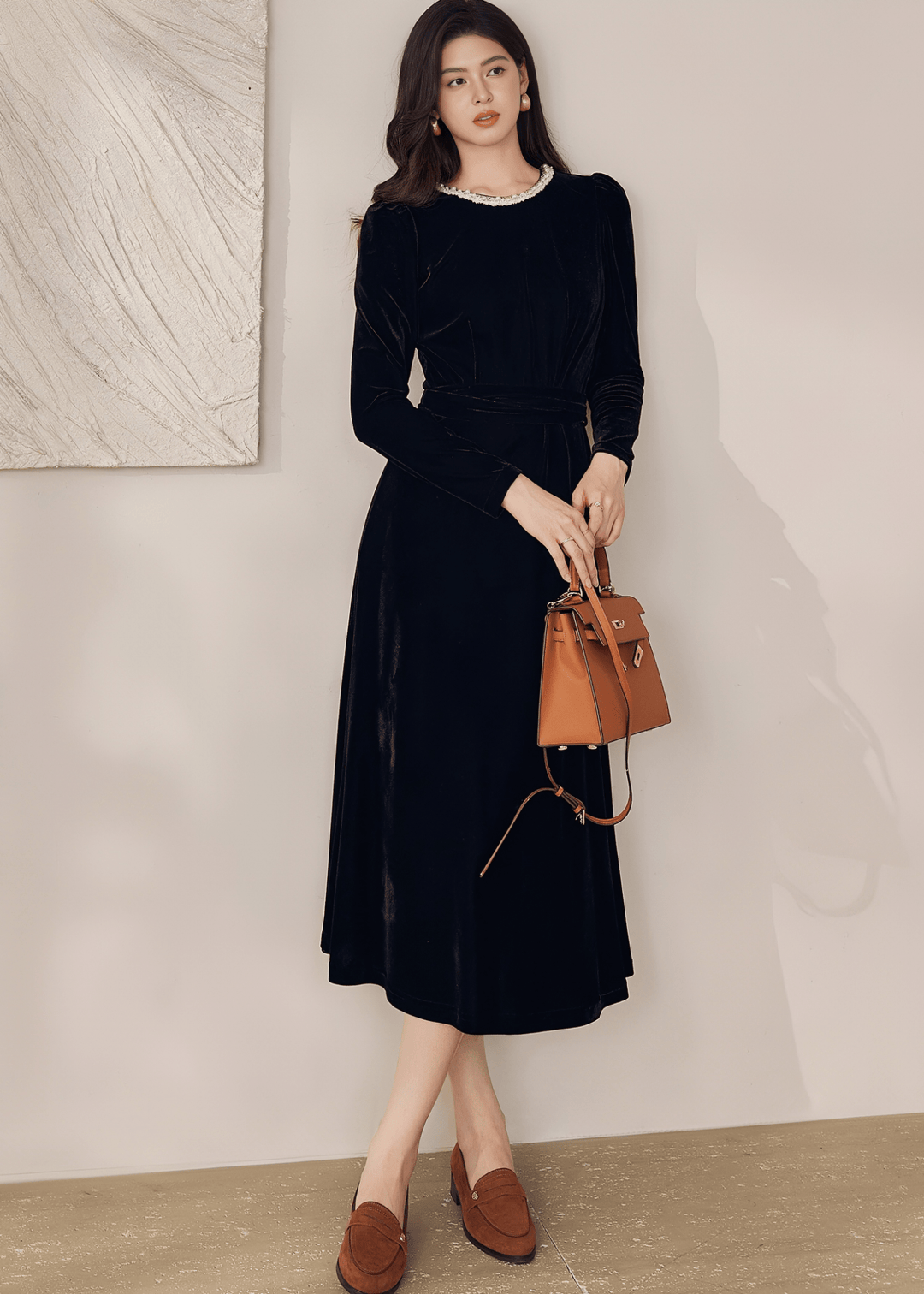 ELEGANCE VELVET DRESS - ANLEM