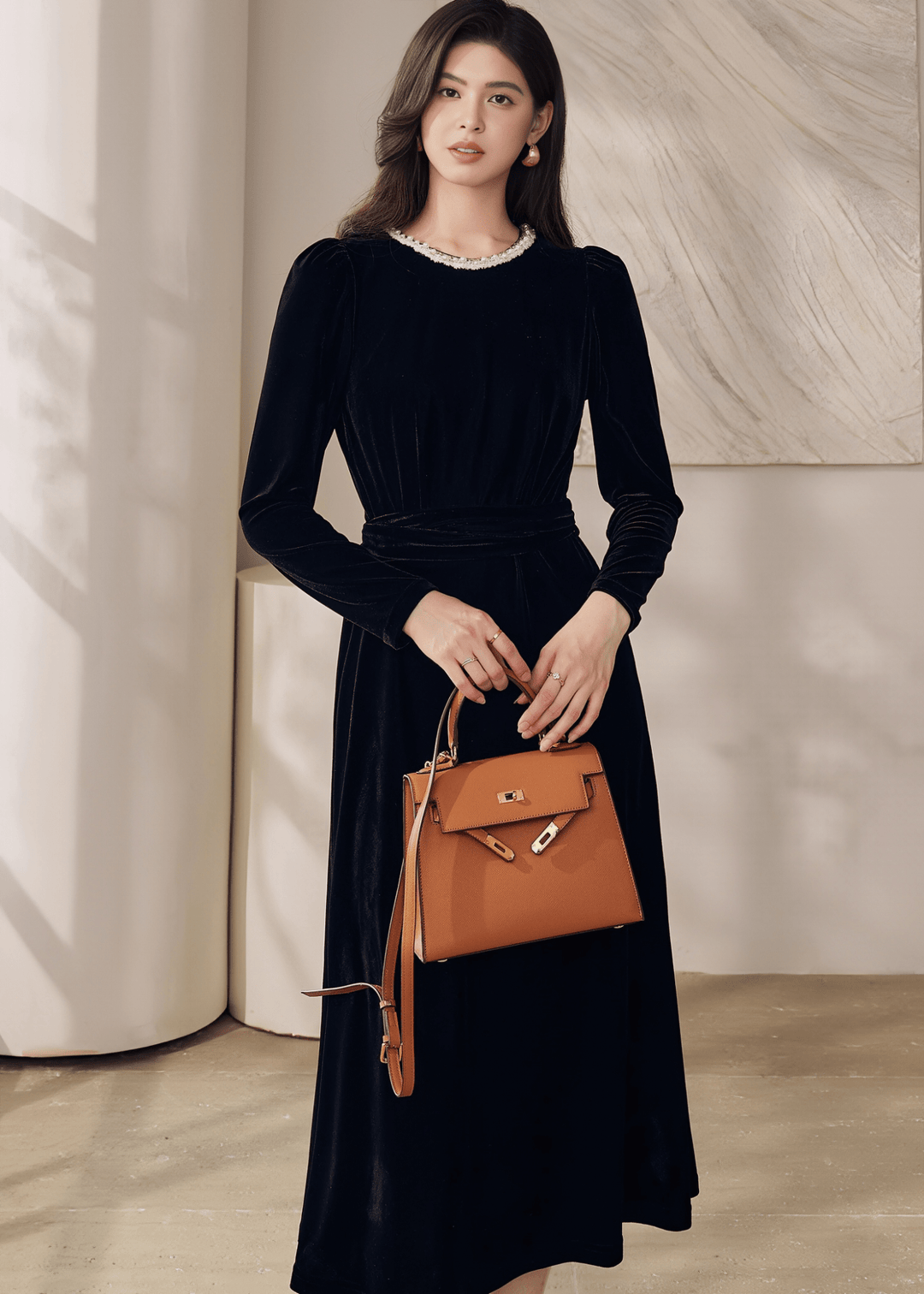 ELEGANCE VELVET DRESS - ANLEM