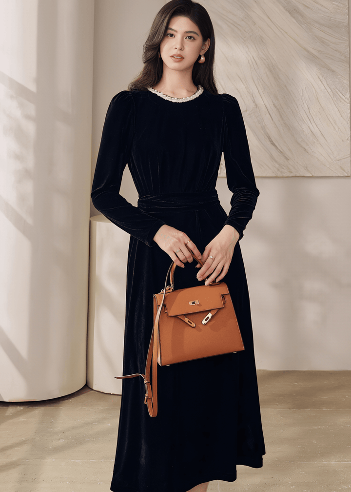 ELEGANCE VELVET DRESS - ANLEM