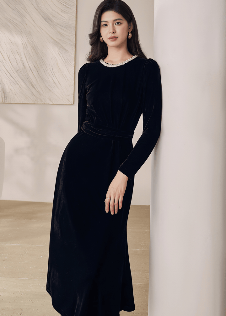 ELEGANCE VELVET DRESS - ANLEM