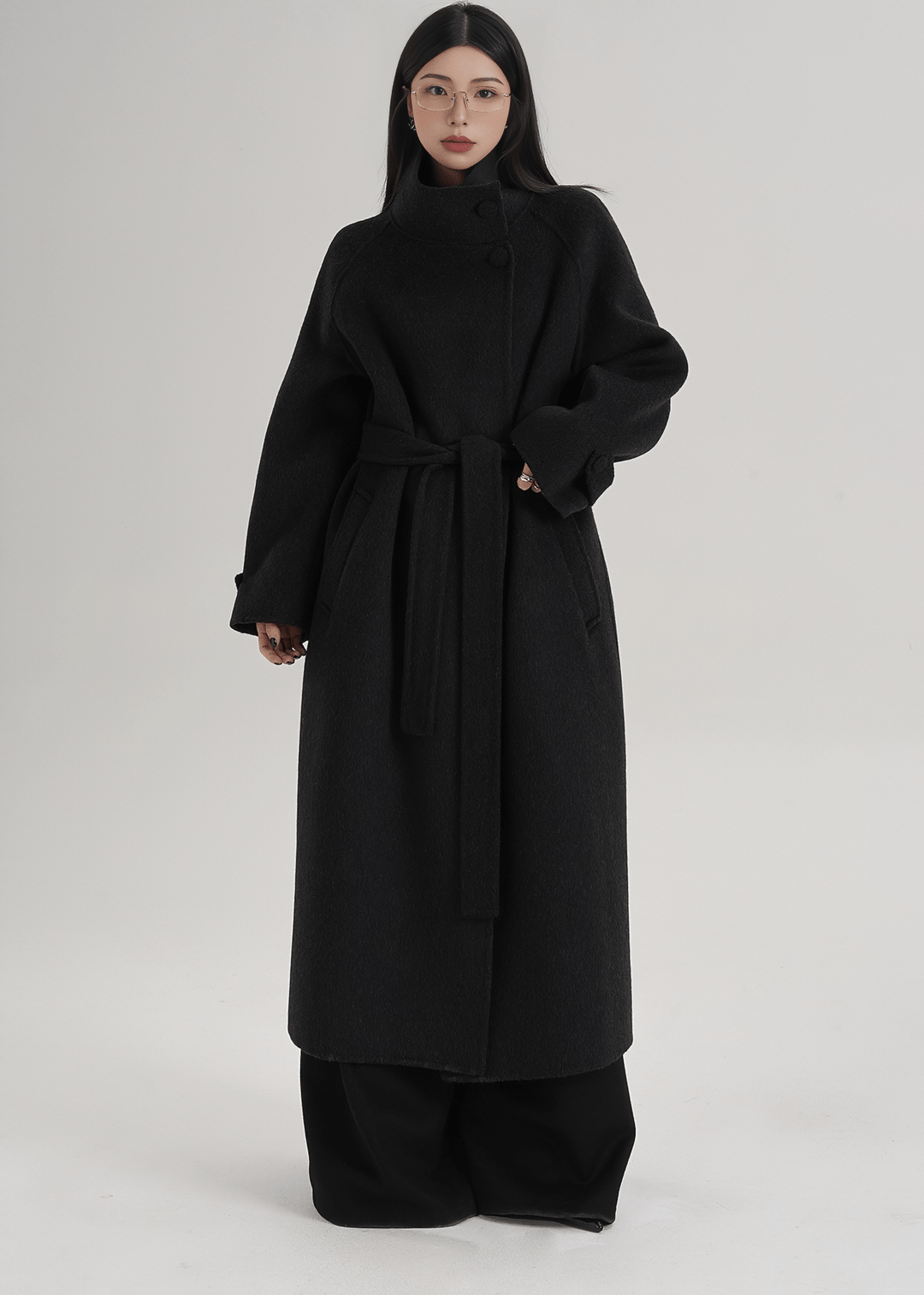 ELEGANT RAGLAN FUNNEL COAT - ANLEM
