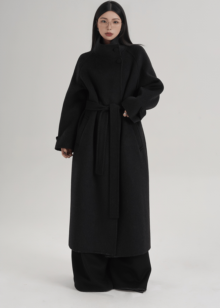 ELEGANT RAGLAN FUNNEL COAT - ANLEM
