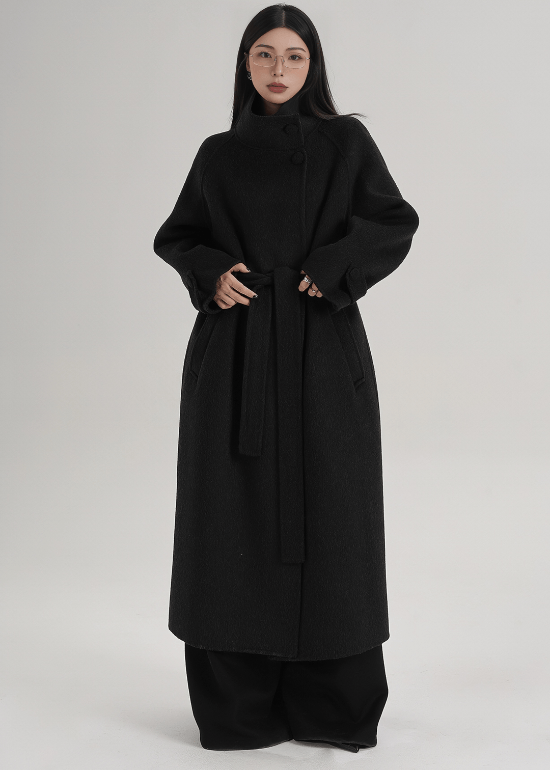 ELEGANT RAGLAN FUNNEL COAT - ANLEM